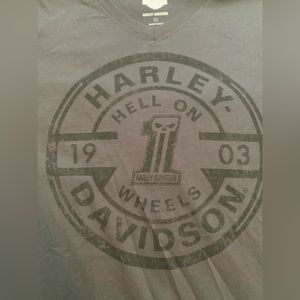 Harley Davidson men’s v-neck t shirt